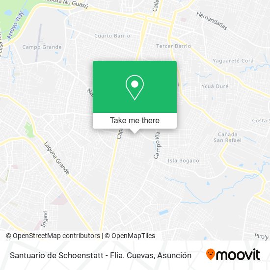 Santuario de Schoenstatt - Flia. Cuevas map