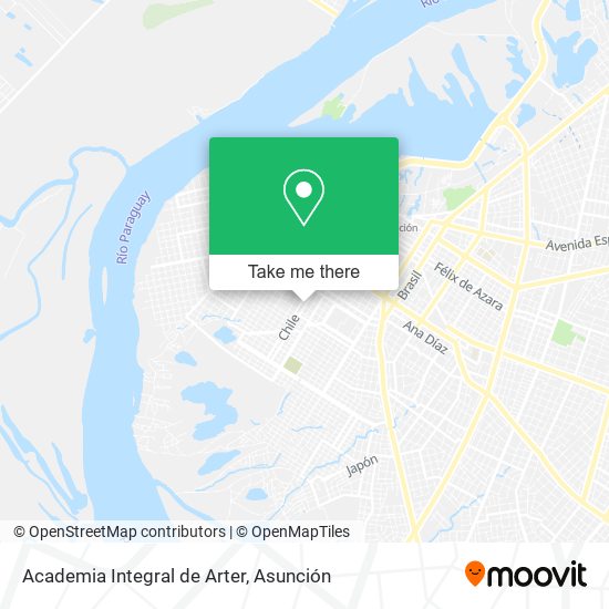 Mapa de Academia Integral de Arter