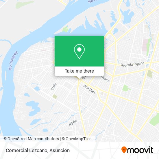 Mapa de Comercial Lezcano