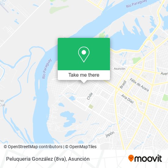 Mapa de Peluqueria González (8va)