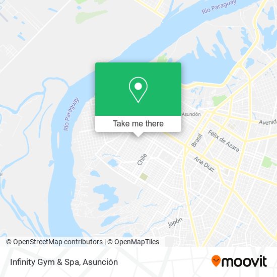 Mapa de Infinity Gym & Spa