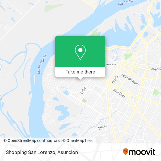 Shopping San Lorenzo map