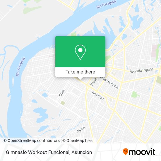 Gimnasio Workout Funcional map