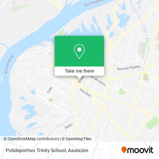 Mapa de Polideportivo Trinity School