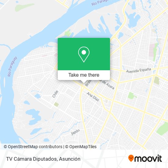 TV Cámara Diputados map