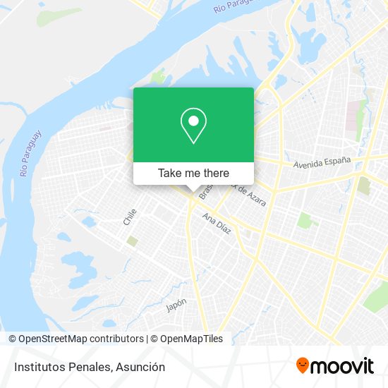 Mapa de Institutos Penales