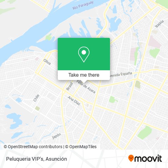 Mapa de Peluqueria VIP's