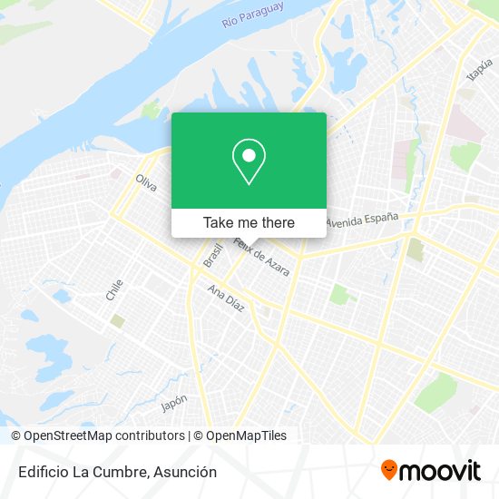 Mapa de Edificio La Cumbre