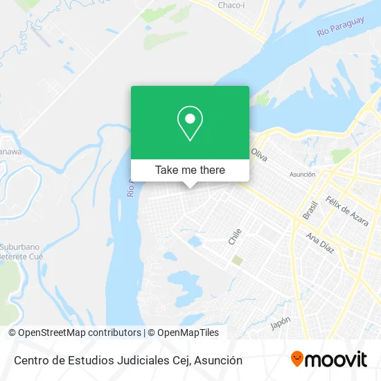 Mapa de Centro de Estudios Judiciales Cej