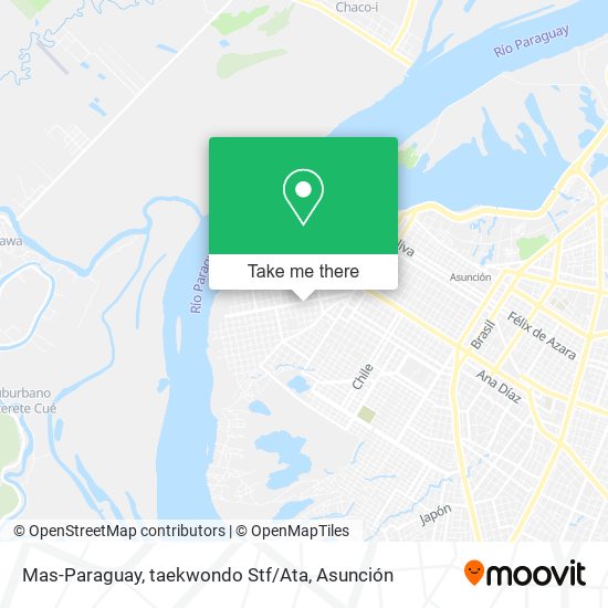Mas-Paraguay, taekwondo Stf / Ata map