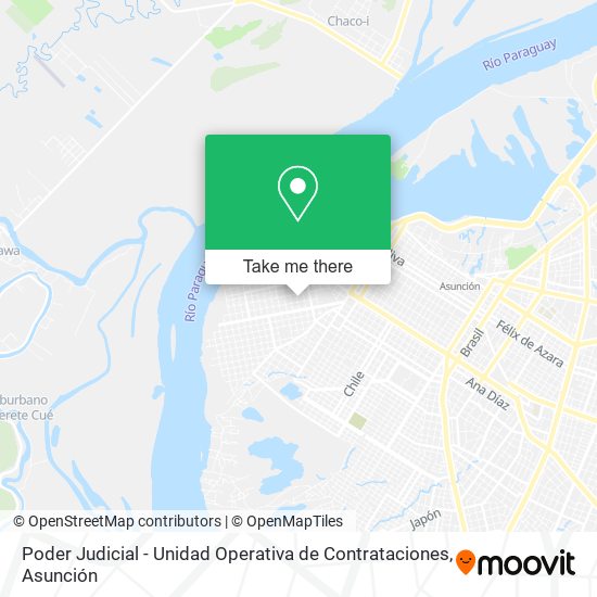 Poder Judicial - Unidad Operativa de Contrataciones map