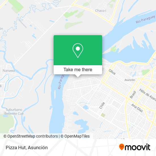 Mapa de Pizza Hut