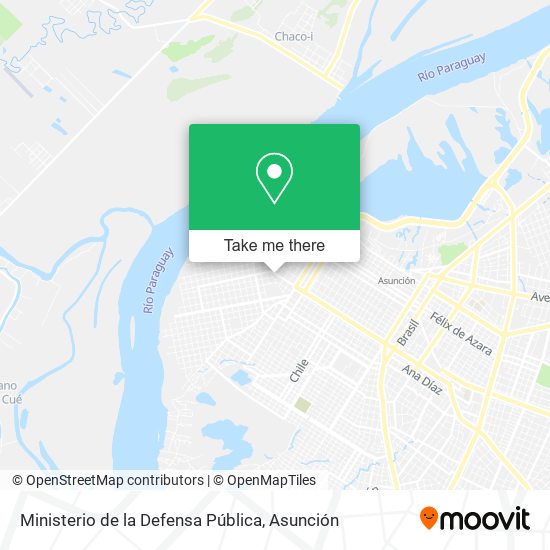 Ministerio de la Defensa Pública map