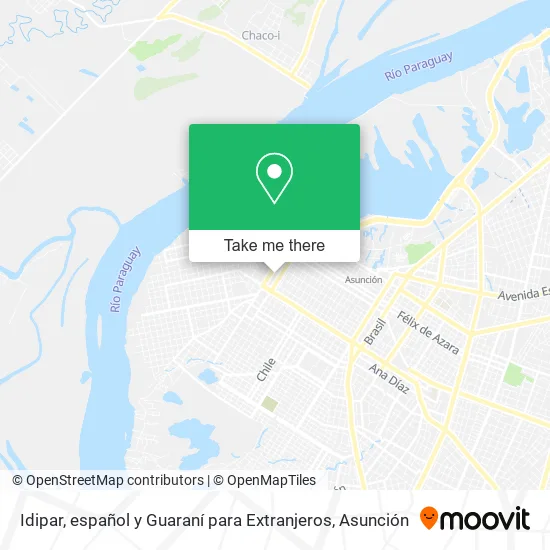 Idipar, español y Guaraní para Extranjeros map