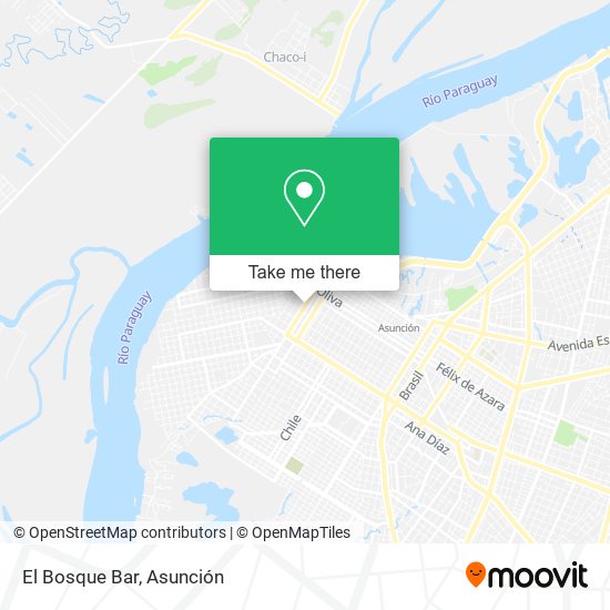 Mapa de El Bosque Bar