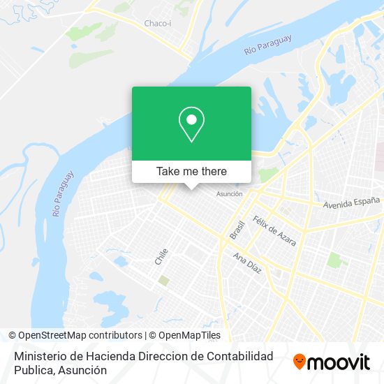 Mapa de Ministerio de Hacienda Direccion de Contabilidad Publica