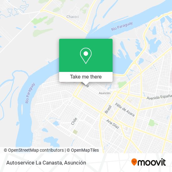 Autoservice La Canasta map