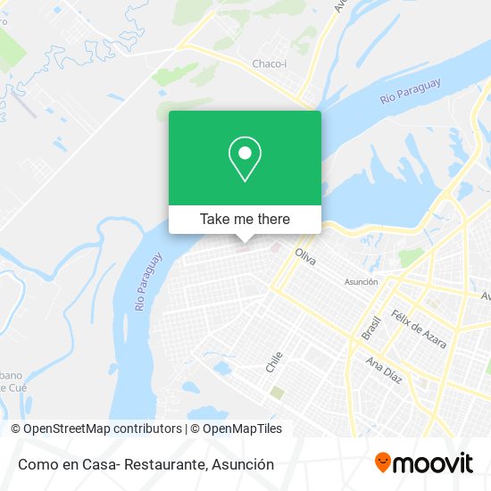 Como en Casa- Restaurante map
