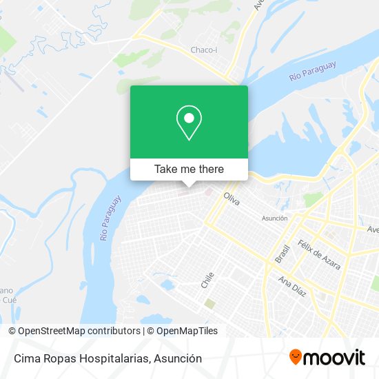Mapa de Cima Ropas Hospitalarias