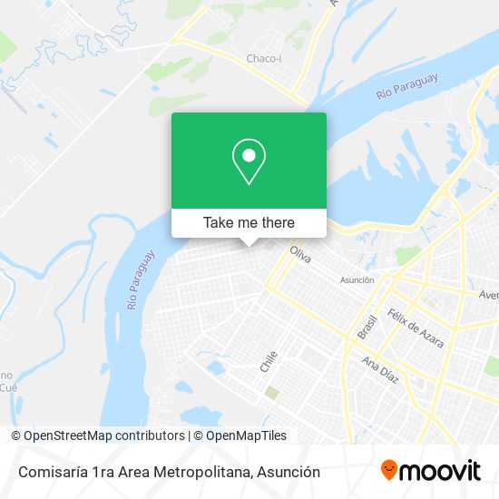 Mapa de Comisaría 1ra Area Metropolitana