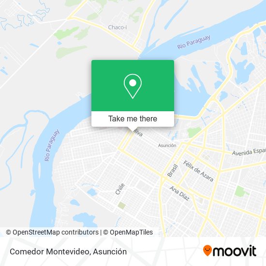 Mapa de Comedor Montevideo