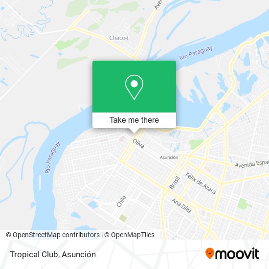 Mapa de Tropical Club