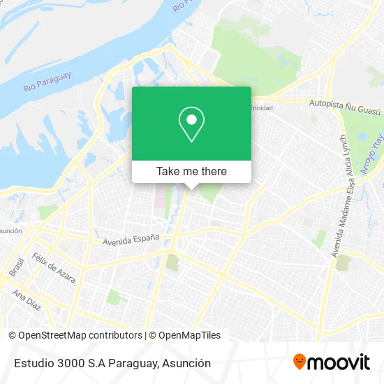 Estudio 3000 S.A Paraguay map