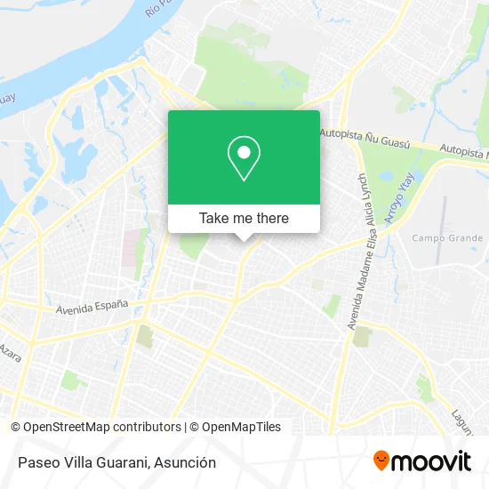 Paseo Villa Guarani map