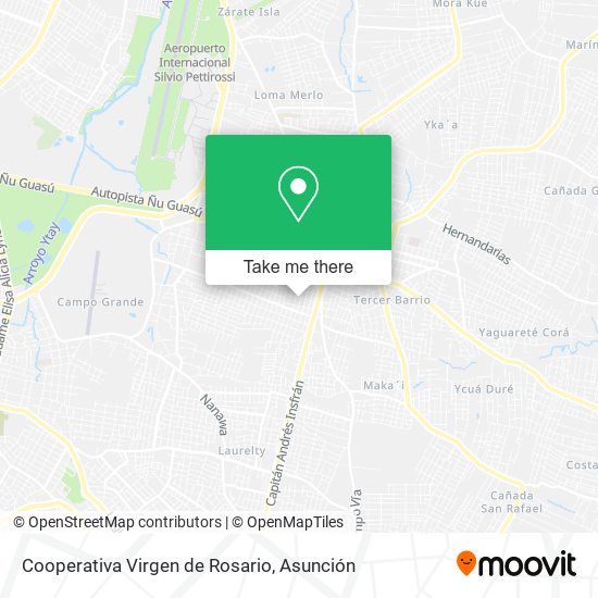 Mapa de Cooperativa Virgen de Rosario