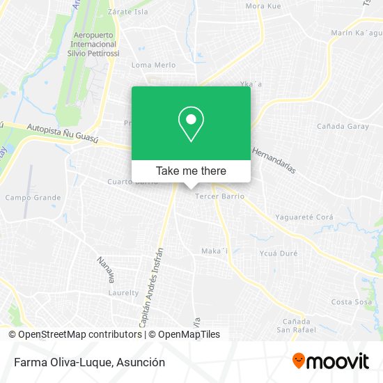 Farma Oliva-Luque map