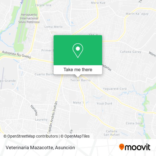 Mapa de Veterinaria Mazacotte