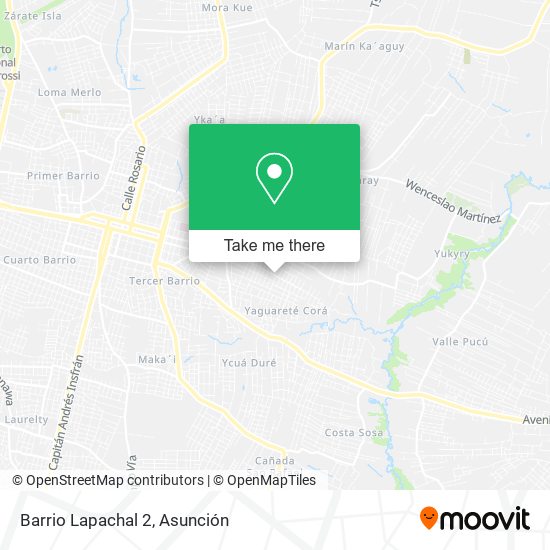 Barrio Lapachal 2 map