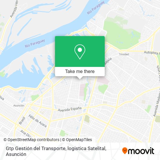Mapa de Gtp Gestión del Transporte, logistica Satelital