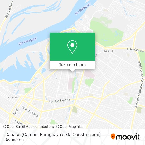 Mapa de Capaco (Camara Paraguaya de la Construccion)