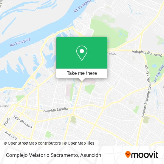 Complejo Velatorio Sacramento map