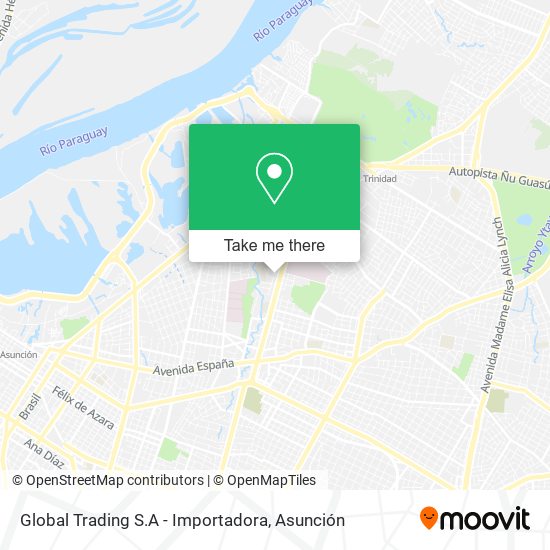 Global Trading S.A - Importadora map