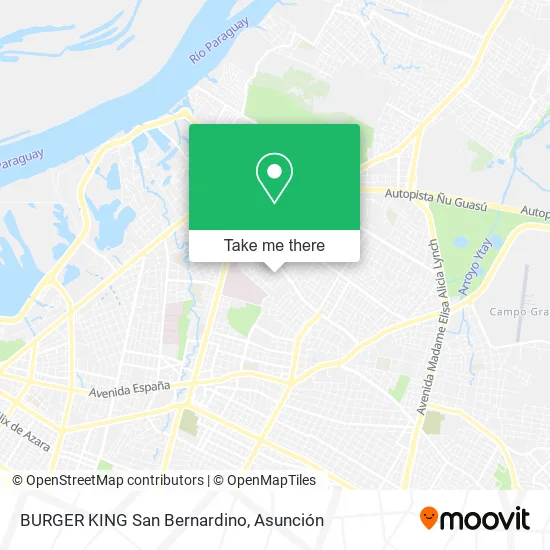 BURGER KING San Bernardino map