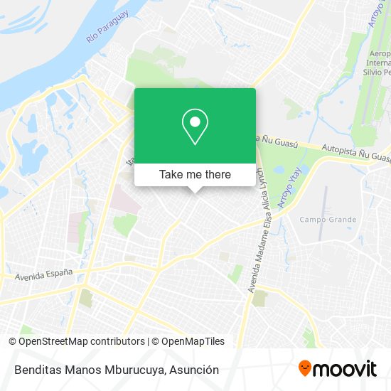 Mapa de Benditas Manos Mburucuya