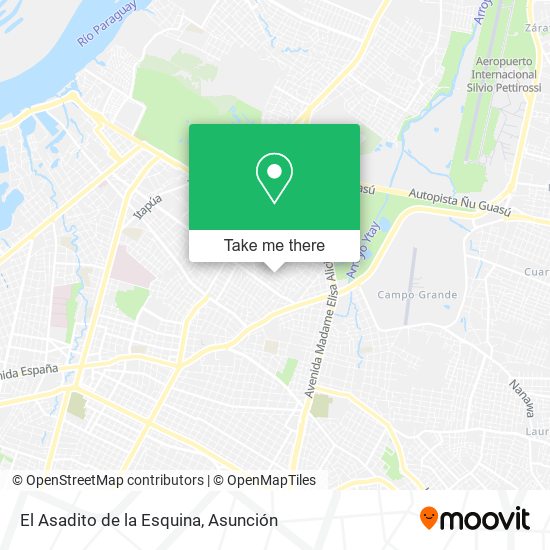 El Asadito de la Esquina map