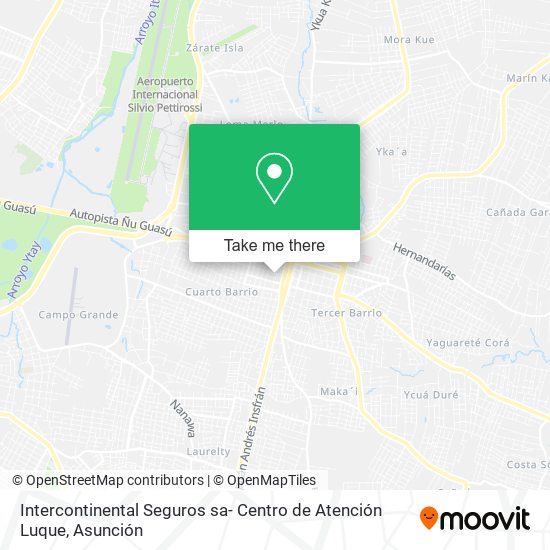 Mapa de Intercontinental Seguros sa- Centro de Atención Luque