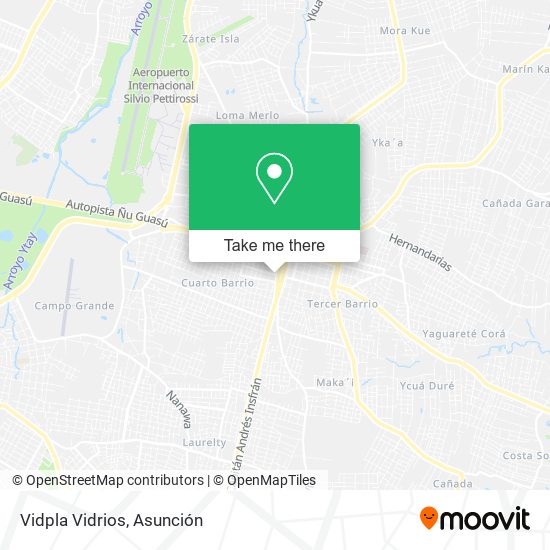 Vidpla Vidrios map