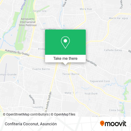 Mapa de Confiteria Coconut