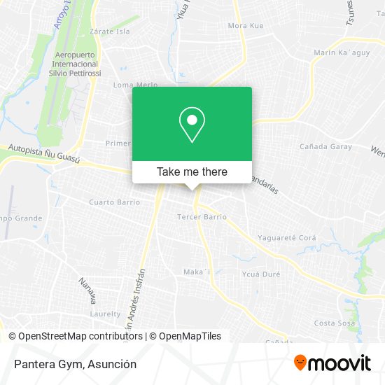 Mapa de Pantera Gym