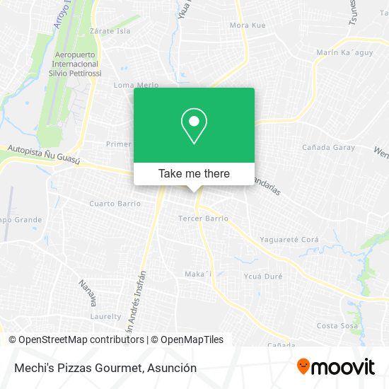 Mechi's Pizzas Gourmet map