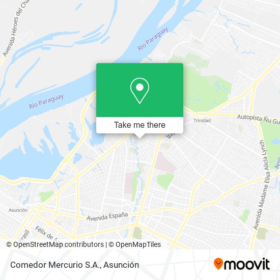 Mapa de Comedor Mercurio S.A.