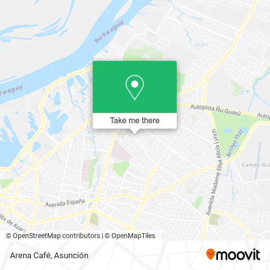 Arena Café map