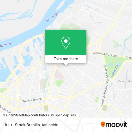 Itau - Stock Brasilia map