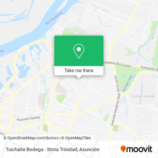 Mapa de Tuichaite Bodega - Stma Trinidad