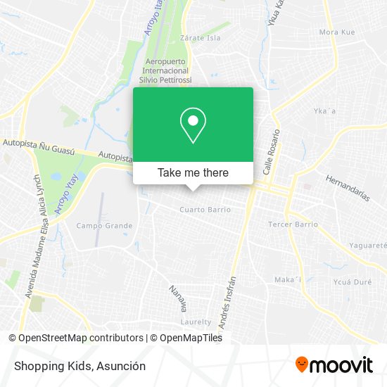 Mapa de Shopping Kids