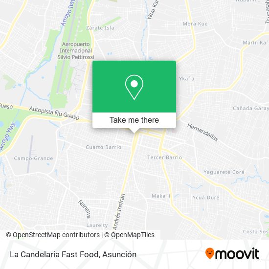 Mapa de La Candelaria Fast Food